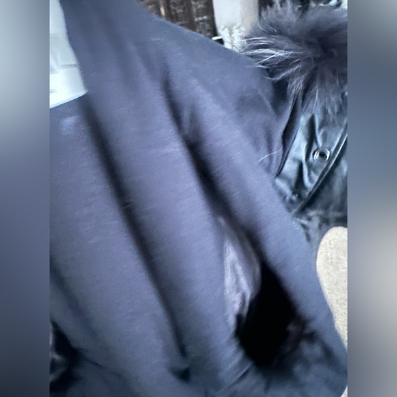 Sam winter jacked lined with genuine fox hood trim fur size M - Picture 9 of 11